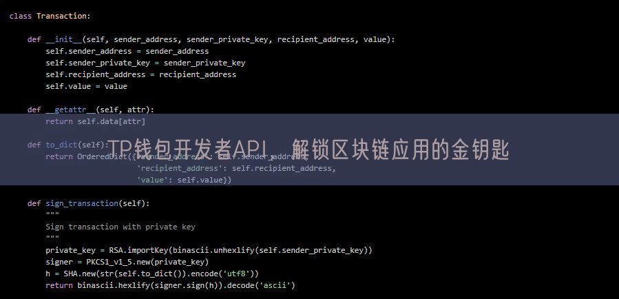 TP钱包开发者API，解锁区块链应用的金钥匙