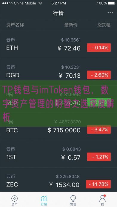 TP钱包与imToken钱包，数字资产管理的明智之选深度解析