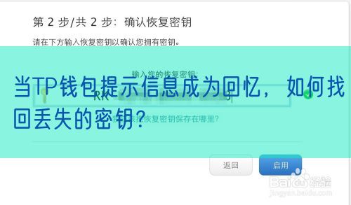 当TP钱包提示信息成为回忆，如何找回丢失的密钥？