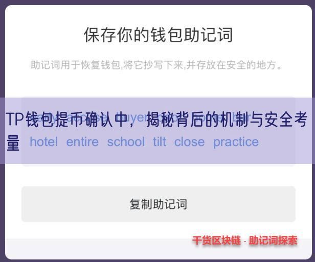 TP钱包提币确认中，揭秘背后的机制与安全考量