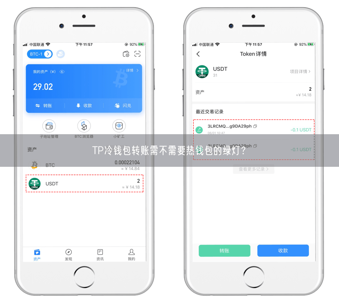 TP冷钱包转账需不需要热钱包的绿灯？