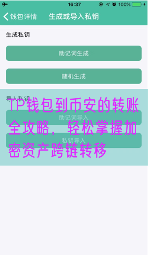 TP钱包到币安的转账全攻略，轻松掌握加密资产跨链转移